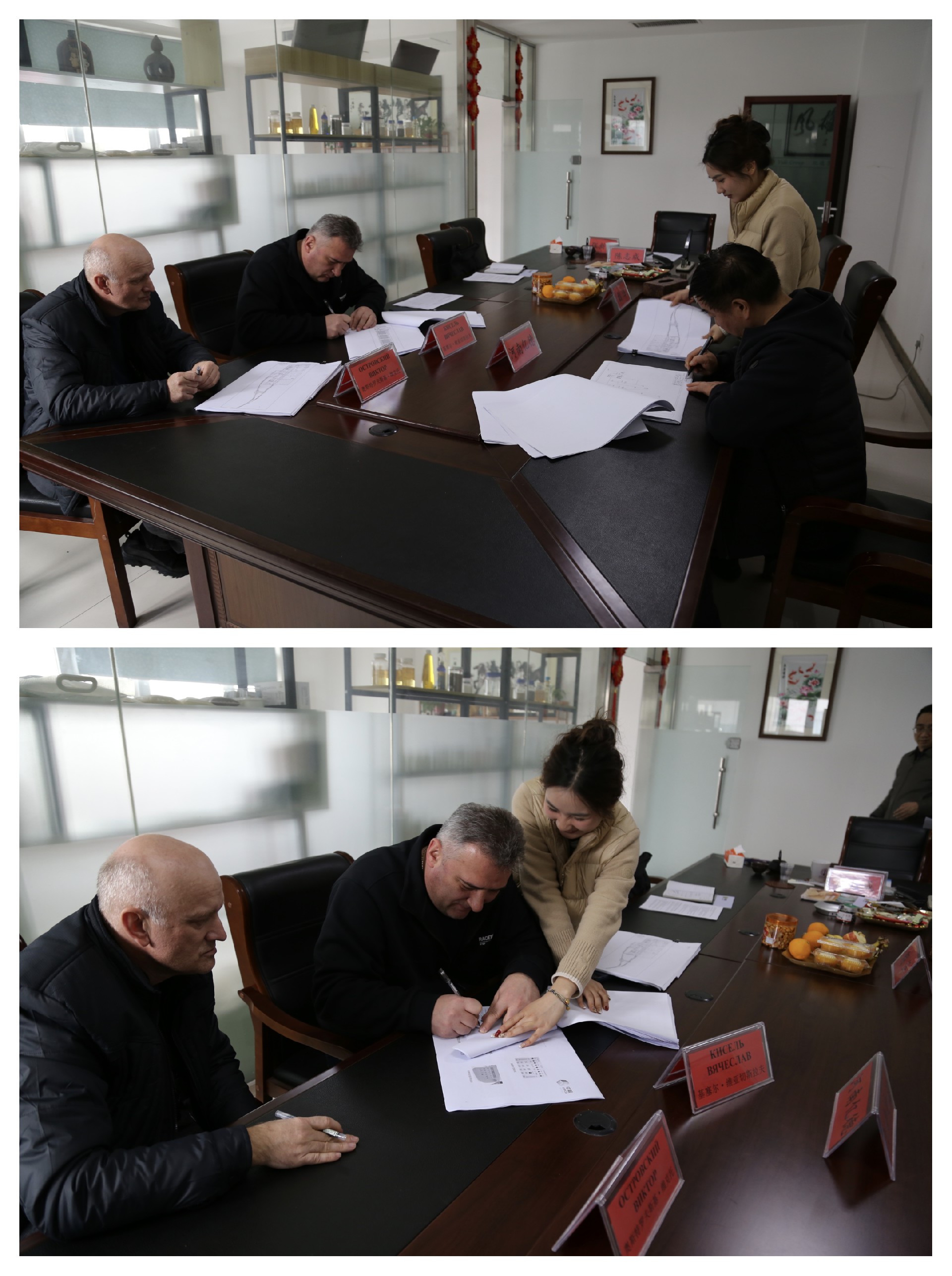 河南亿德集团与哈萨克斯坦客户达成一致签订合同