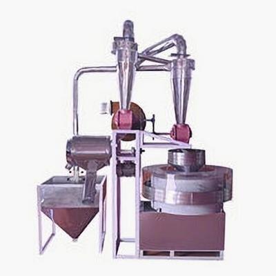 含自动上料和筛分功能的小型石磨面粉机